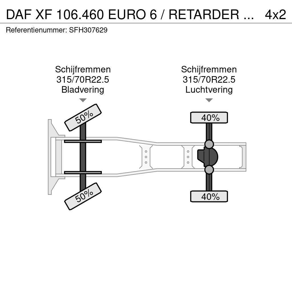 DAF XF 106.460 EURO 6 / RETARDER / PTO / MANUEL / AIRC Traktorske jedinice
