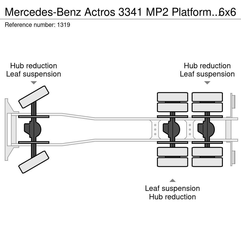 Mercedes-Benz Actros 3341 MP2 Platform Twistlocks for 20ft Conta Kamioni sa otvorenim sandukom