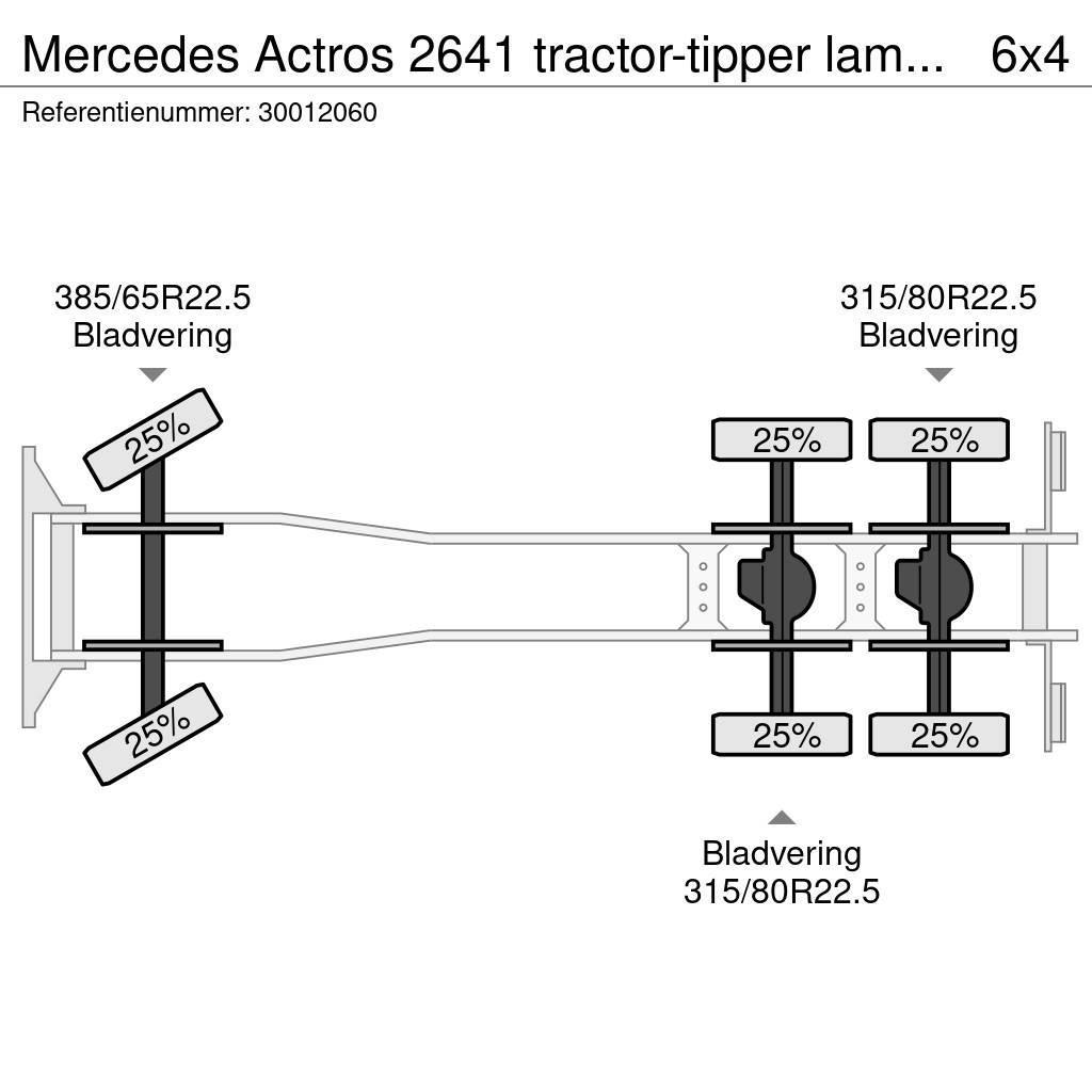 Mercedes-Benz Actros 2641 tractor-tipper lamessteel Kiper kamioni