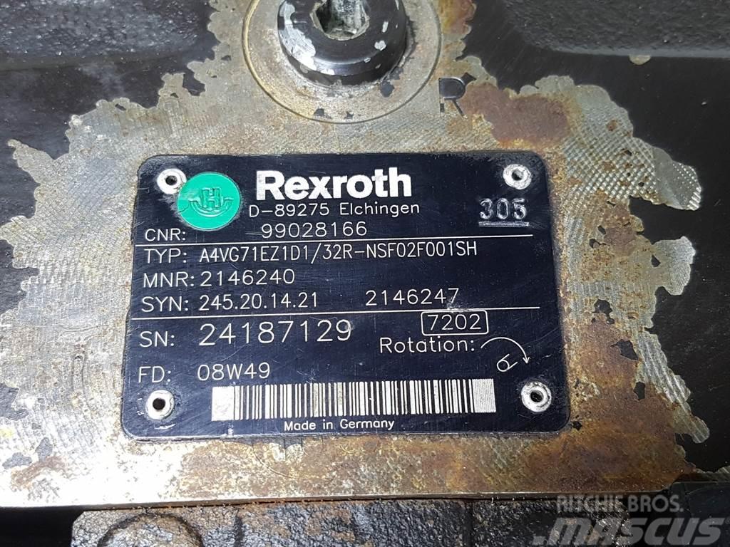 Rexroth A4VG71EZ1D1/32R-99028166/R902146240-Drive pump Hidraulika