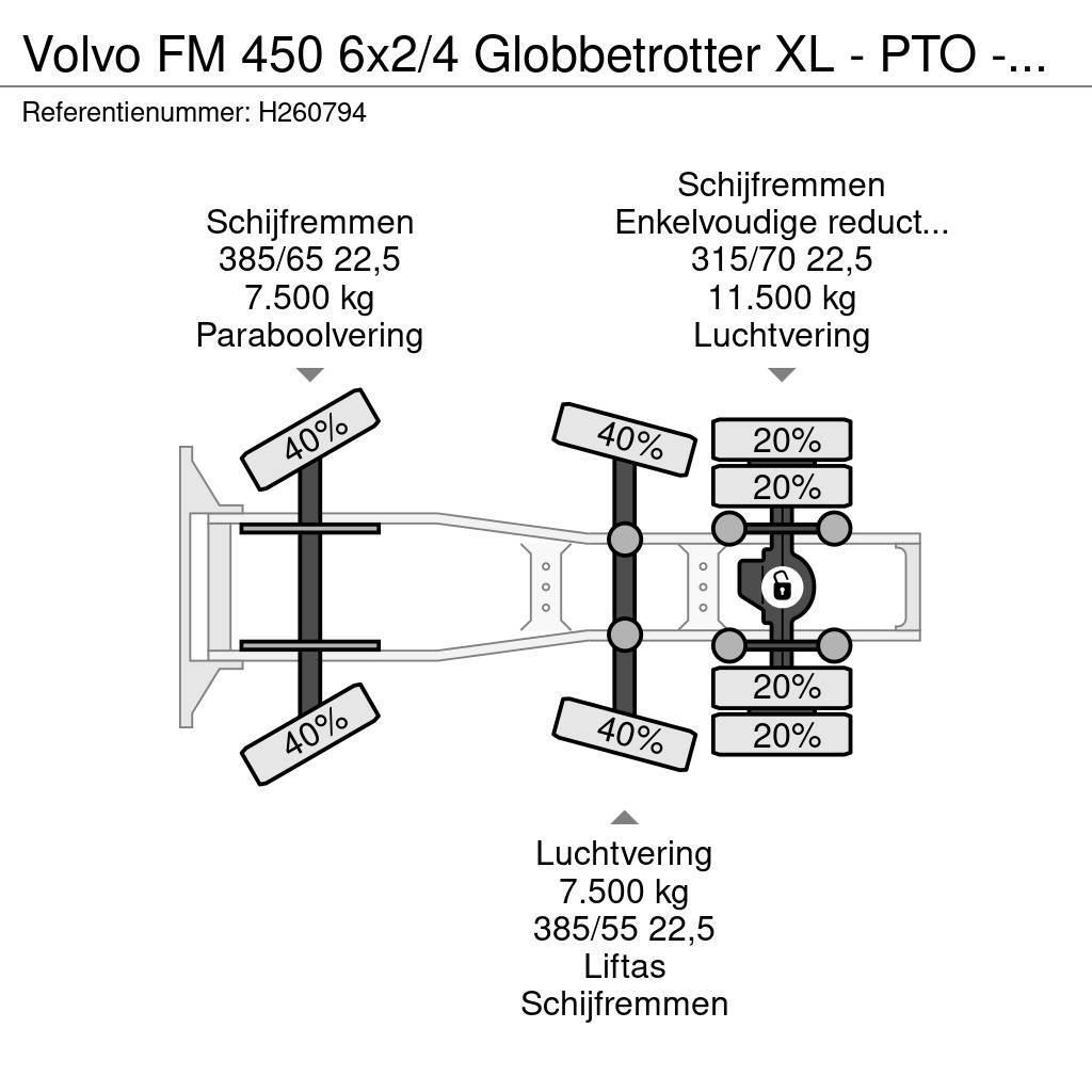 Volvo FM 450 6x2/4 Globbetrotter XL - PTO - Euro 5 - I s Tractor Units