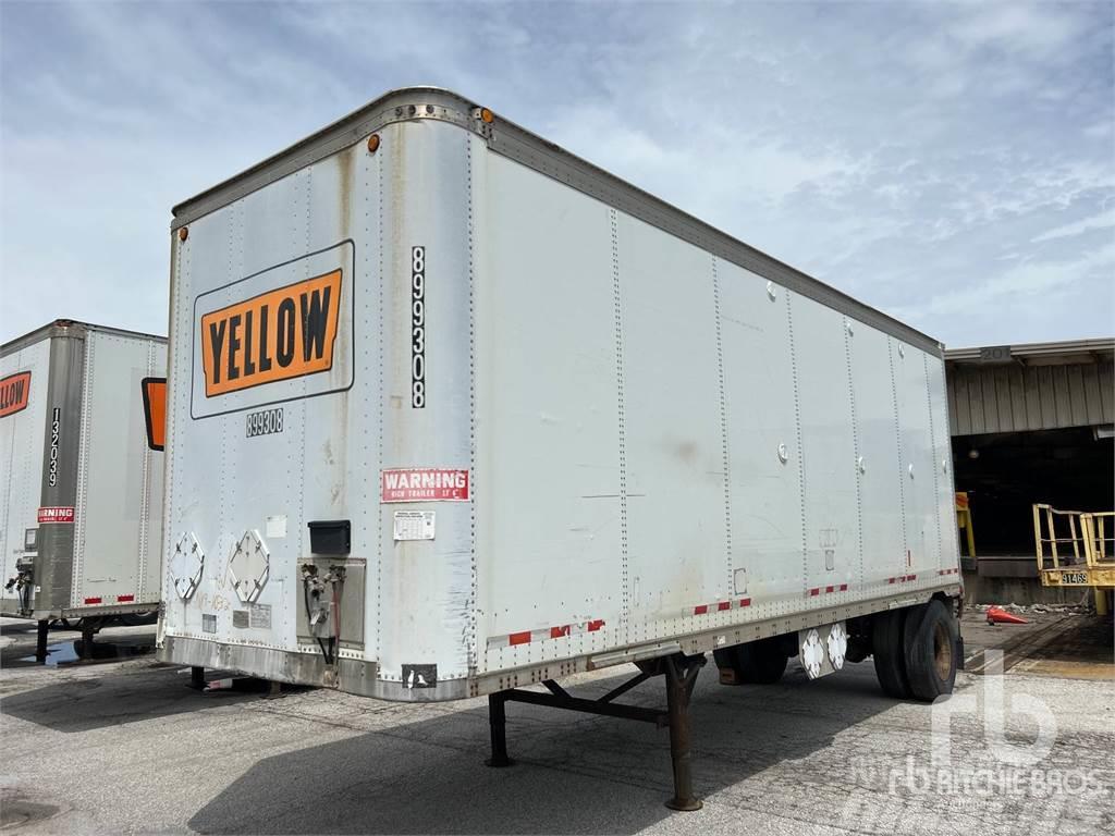 Fruehauf 28 ft x 102 in S/A Lead Box body semi-trailers