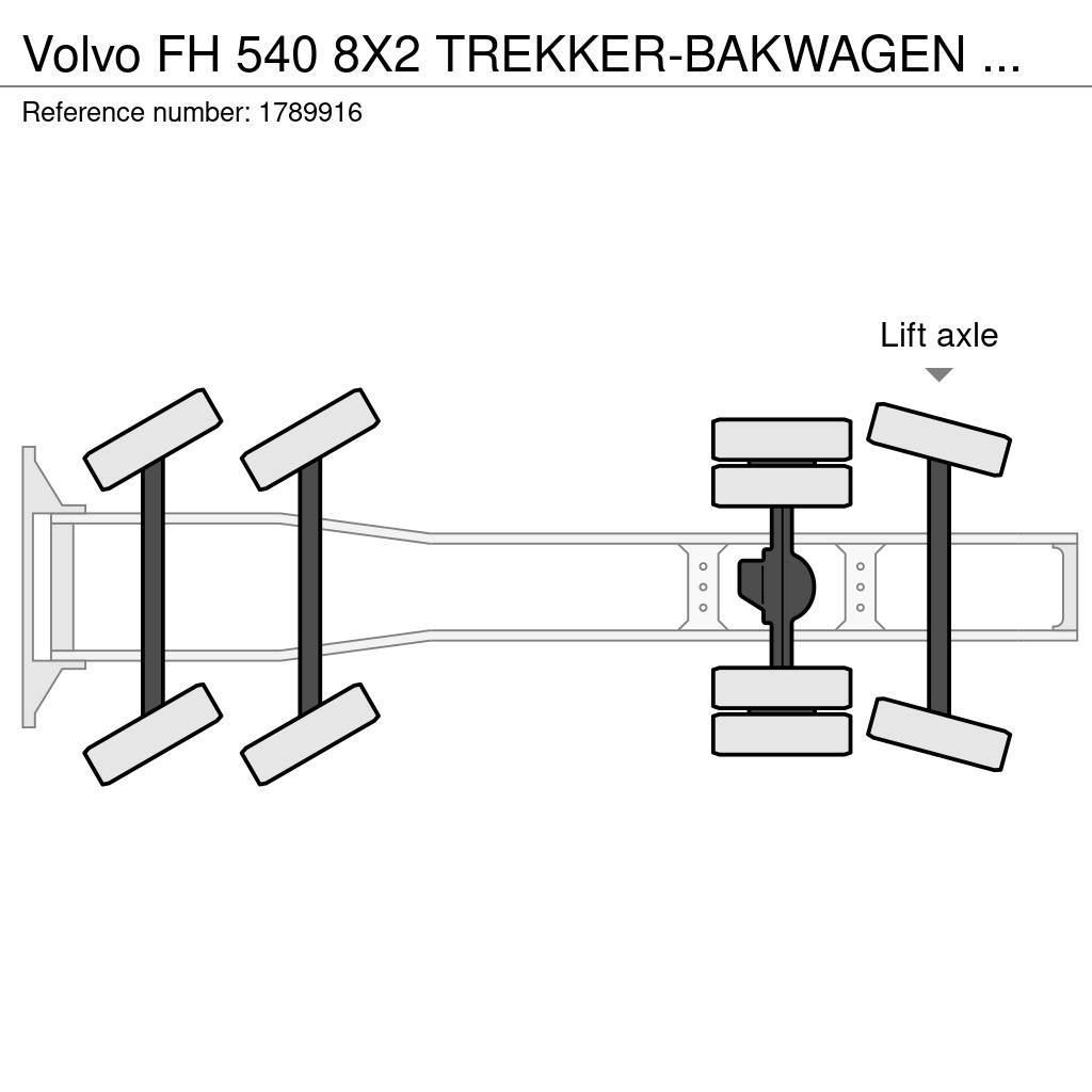 Volvo FH 540 8X2 TREKKER-BAKWAGEN COMBI + FASSI F1650RA. Tractor Units
