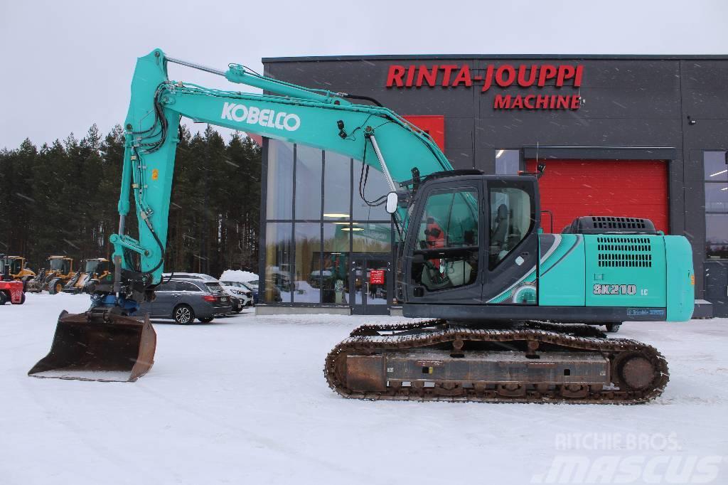 Kobelco SK 210 LC / Pyörittäjä, Kauha, Rasvari, Lämmitin Crawler excavators