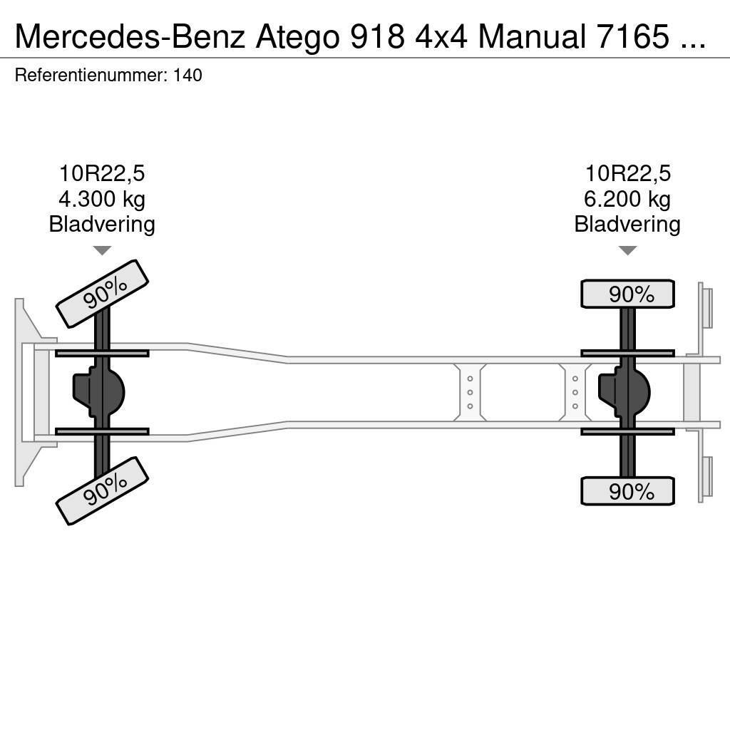 Mercedes-Benz Atego 918 4x4 Manual 7165 KM Generator Firetruck C Box body trucks