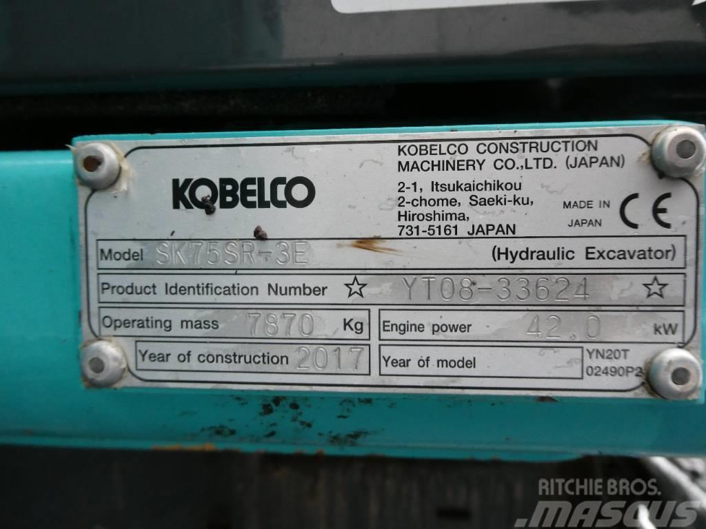 Kobelco SK 75 SR-3E Midi excavators  7t - 12t
