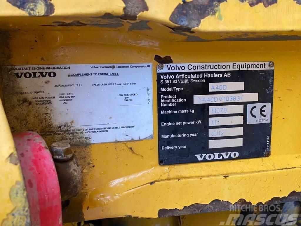 Volvo A40 D | AIRCO | 6X6 | 70 TON Articulated Dump Trucks (ADTs)