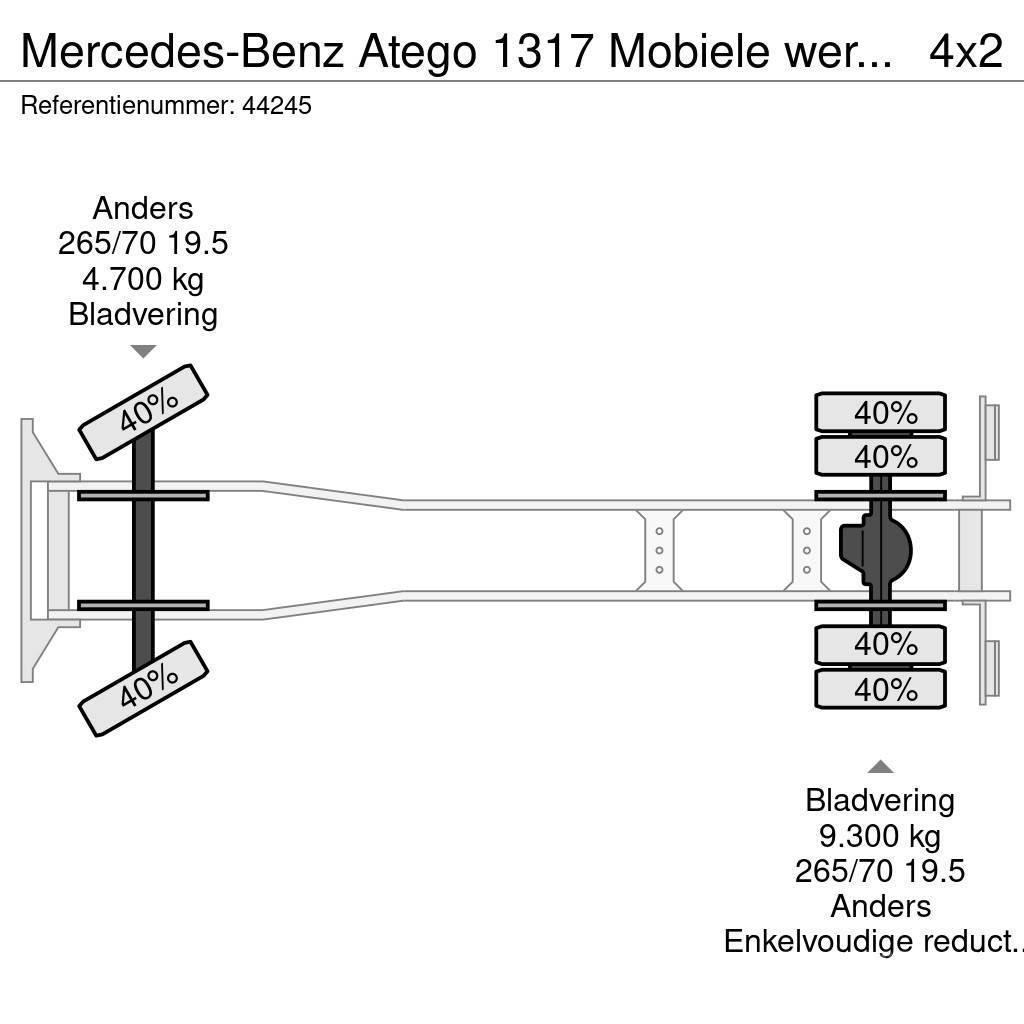 Mercedes-Benz Atego 1317 Mobiele werkplaats + ROM zuigtank Box body trucks