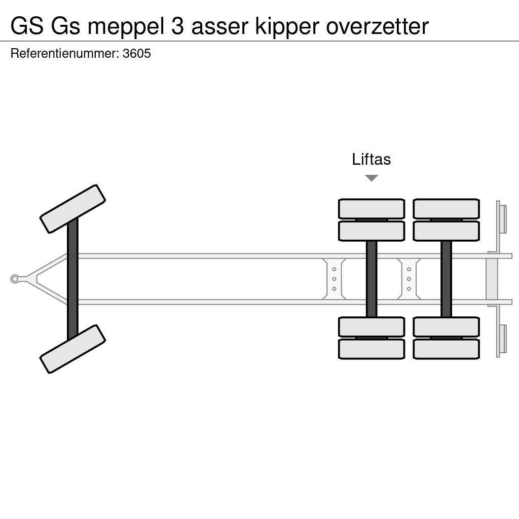 GS meppel 3 asser kipper overzetter Tipper trailers