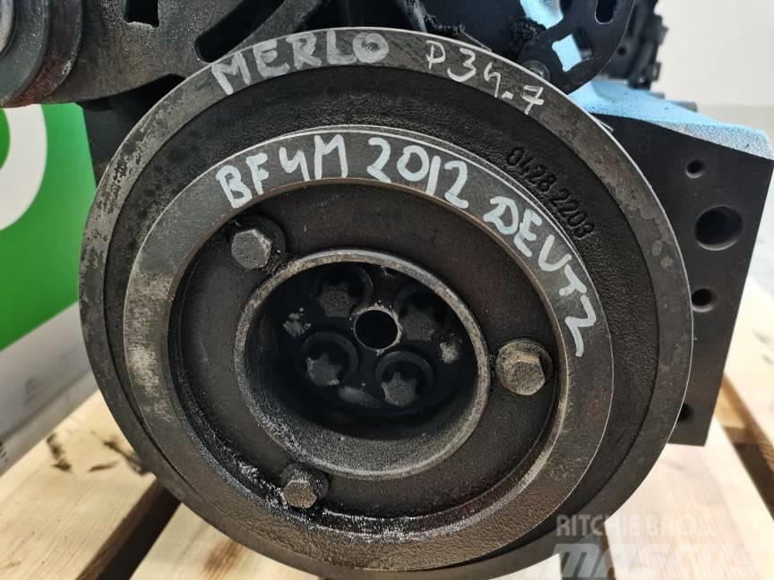 Merlo P 34.7 {Deutz BF4M 2012}pulley wheel Engines