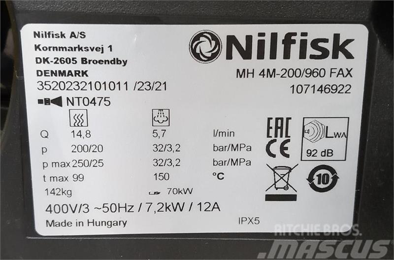 Nilfisk 200/960 FAX High pressure washers
