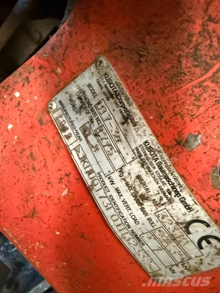 Kubota U 17-3 Mini bageri <7t