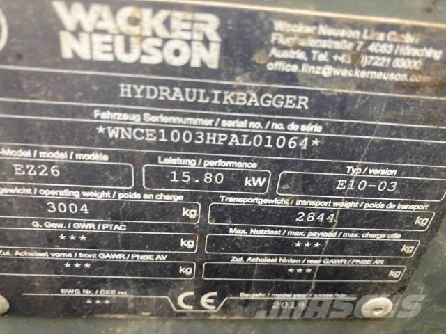 Wacker EZ26 Mini bageri <7t