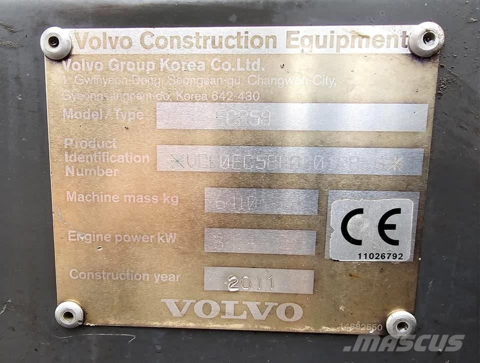 Volvo ECR 58 Mini bageri <7t