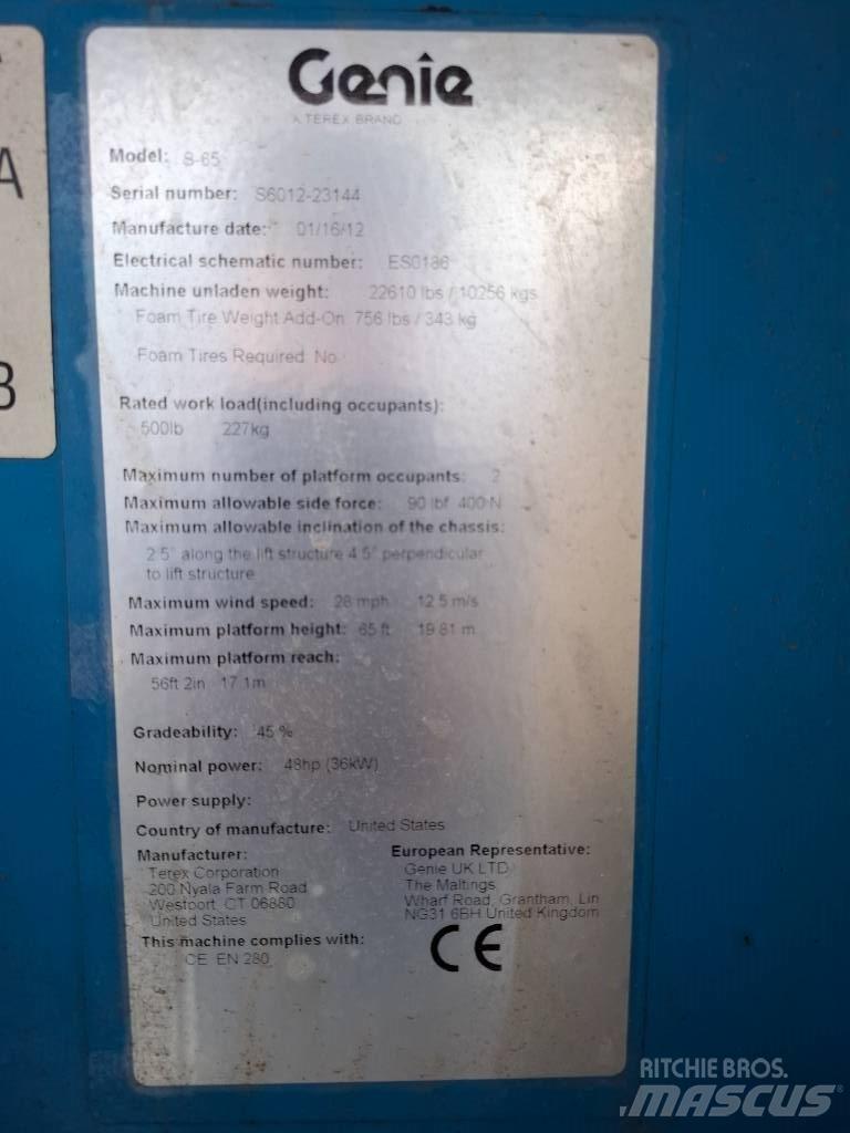 Genie S 65 Teleskopske podizne platforme