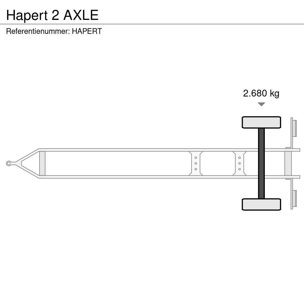 Hapert 2 AXLE Prikolice sa ceradom