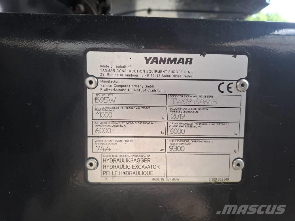 Yanmar B 95 W Bageri na kotačima