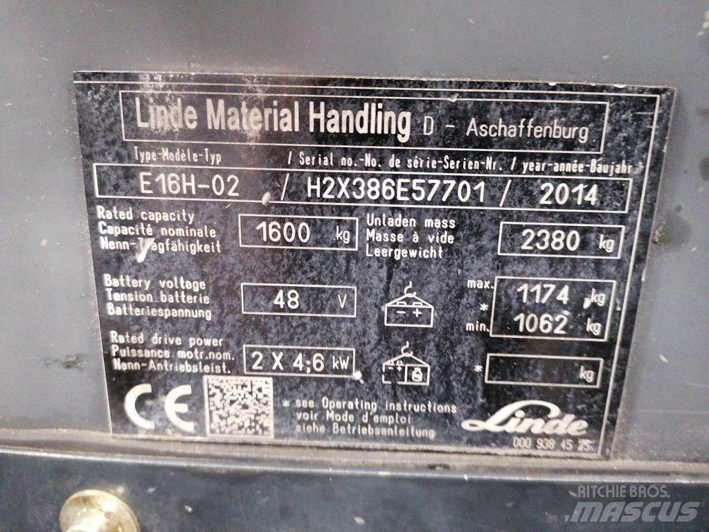 Linde E16H-02 Električni viličari