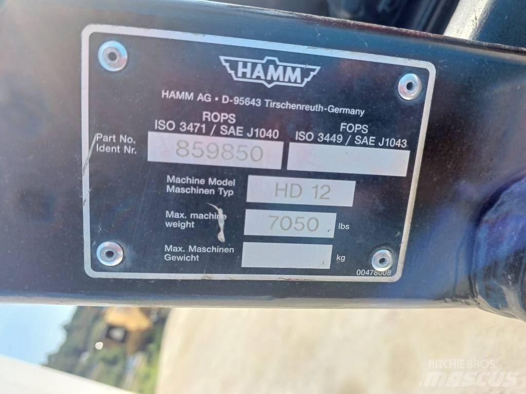 Hamm HD 12 Valjci sa dvojnim bubnjem