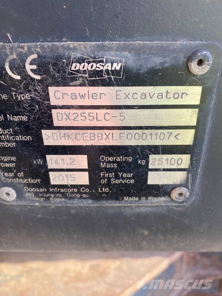 Doosan DX 255 LC-5 Bageri gusjeničari