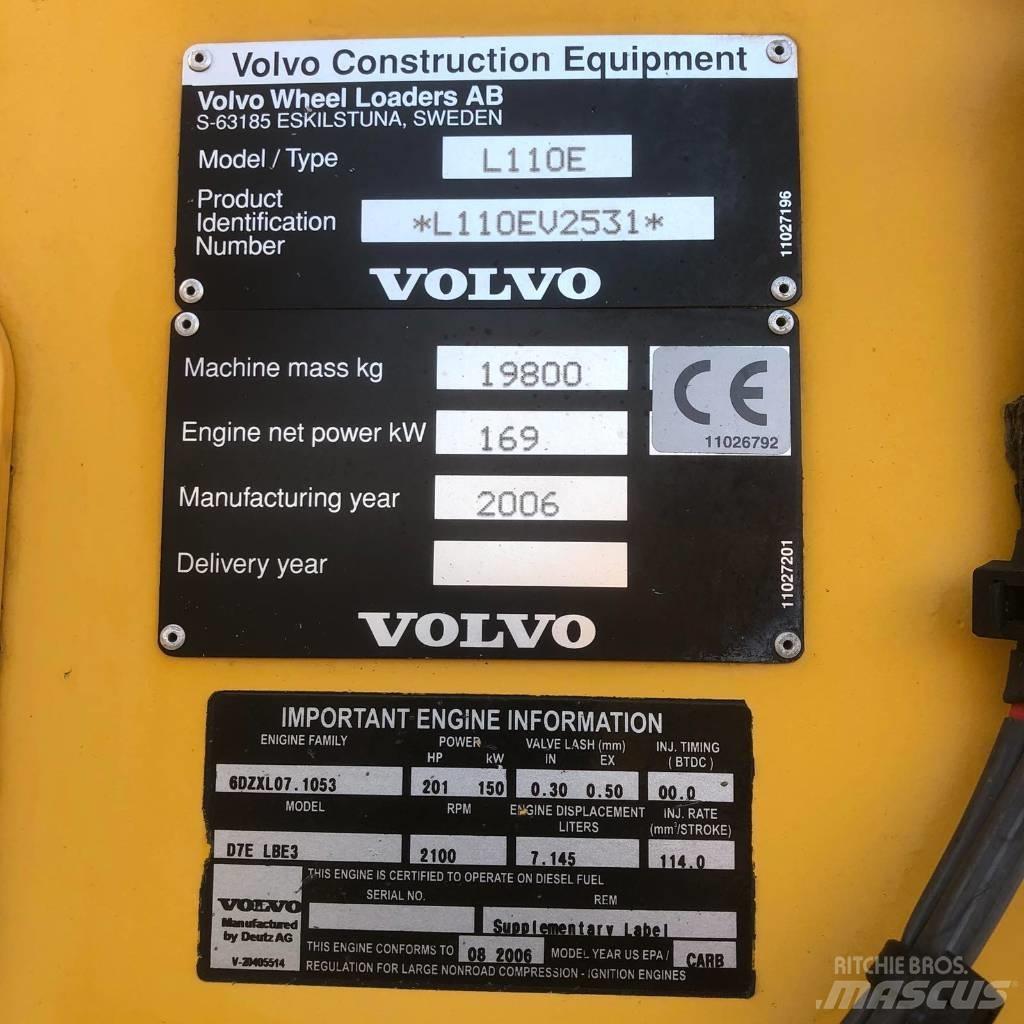 Volvo L 110 E Utovarivači na kotačima