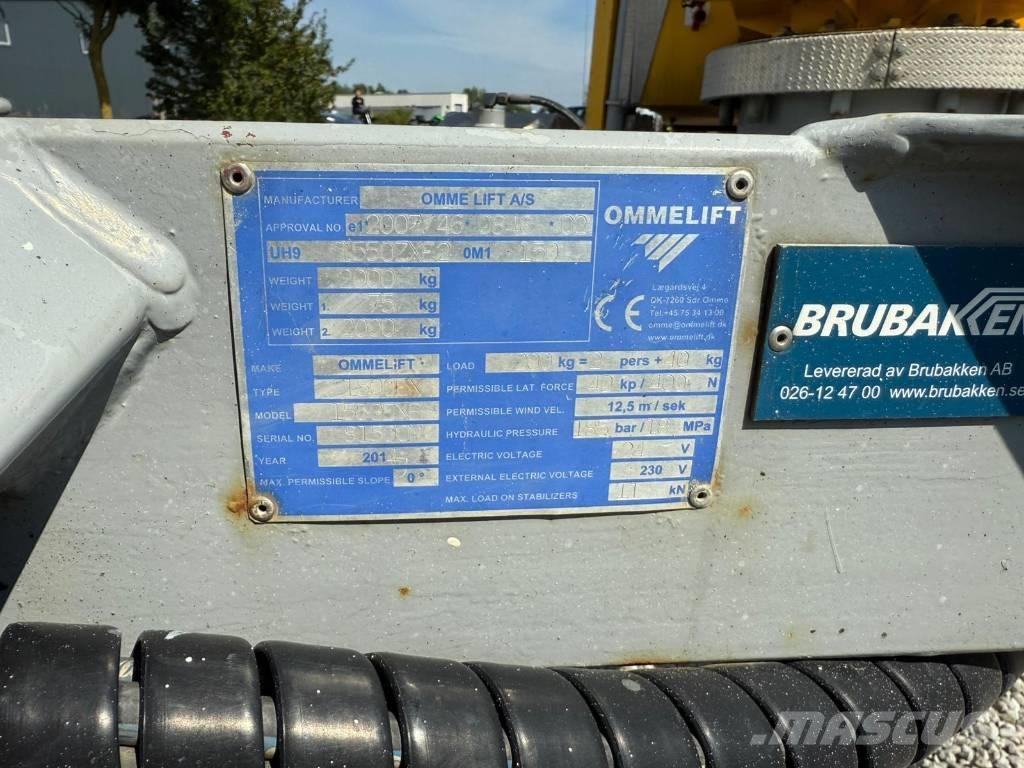 Omme 1550EXB Vučne prikolice se podiznom košarom
