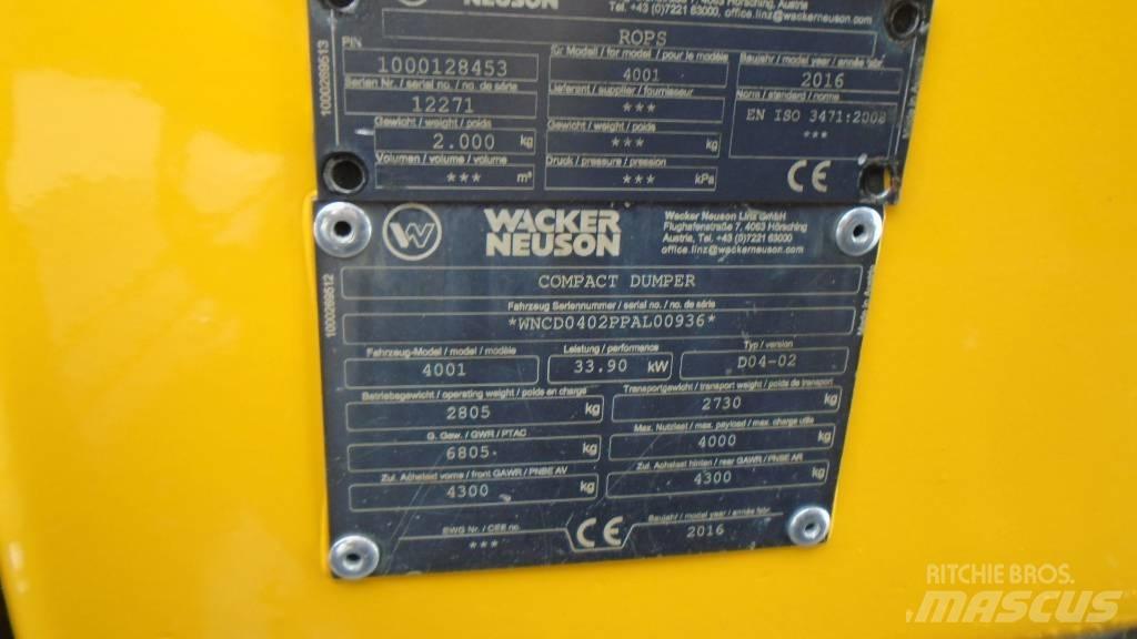 Wacker Neuson 4001 s Demperi za gradilišta