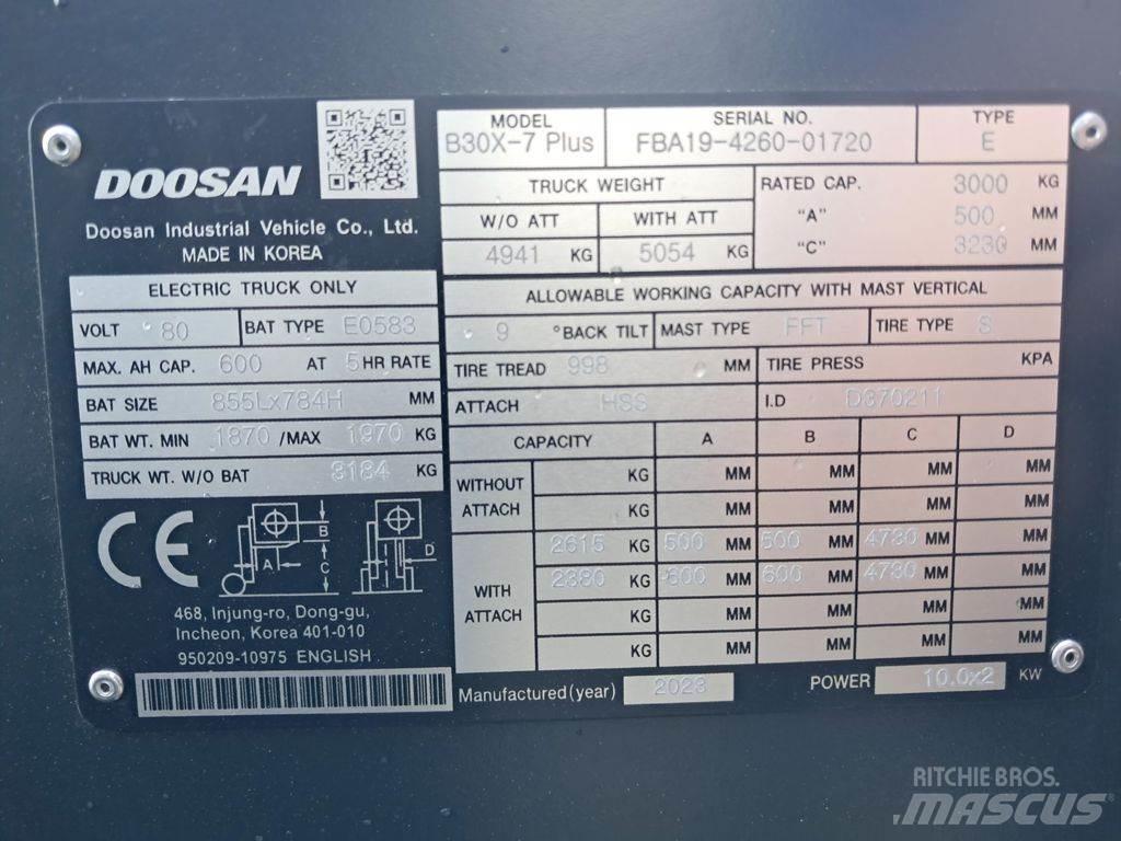 Doosan B30X-7 Plus Električni viličari