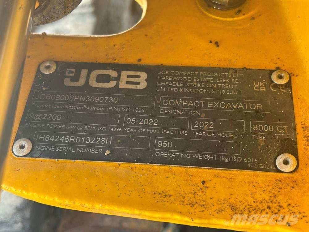 JCB MICRO 8008 Mini bageri <7t