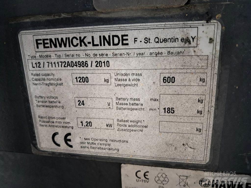 Linde L12 Ručni električni viličar