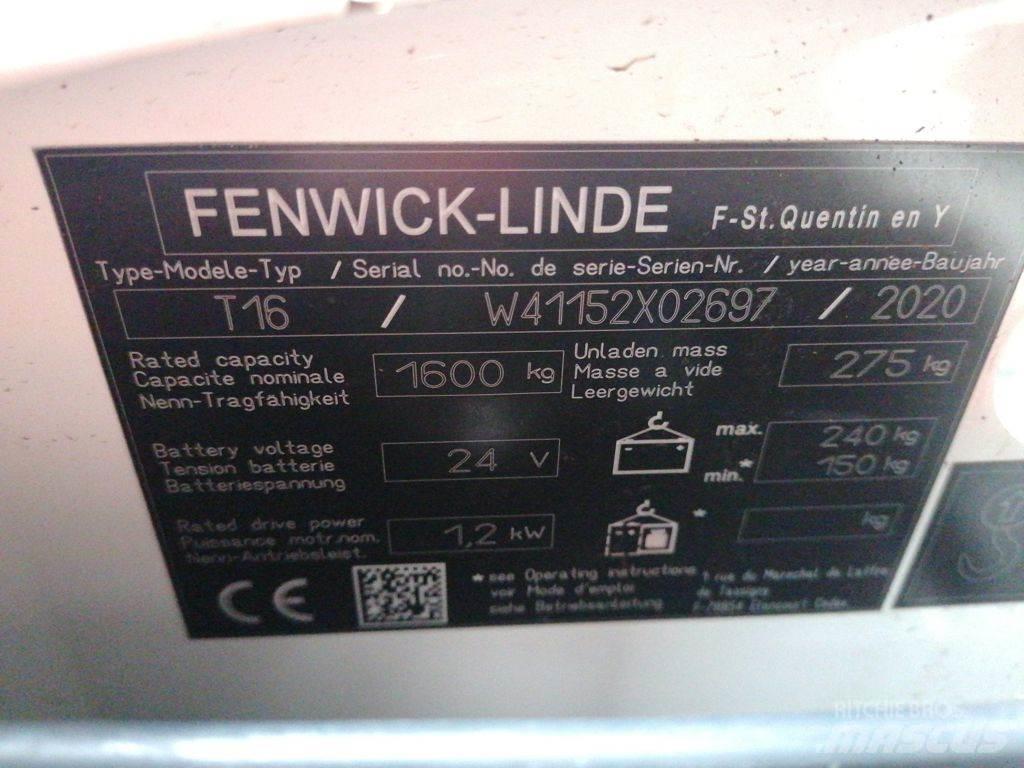 Linde T16 Nisko podizni električni viličar