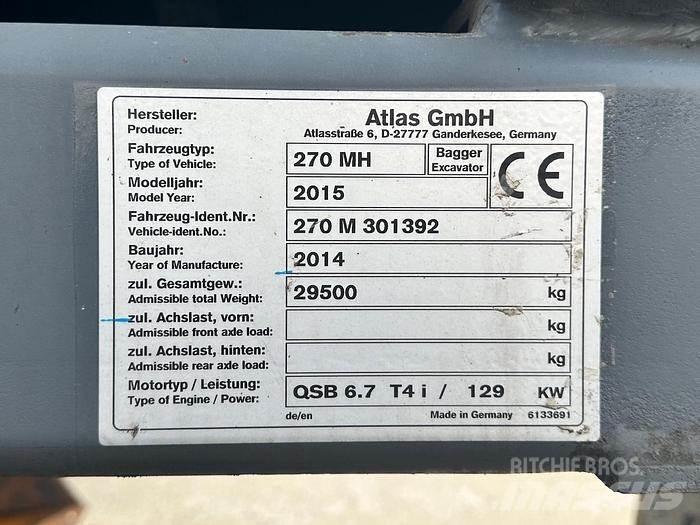 Atlas 270MH Bageri za manipuliranje materijalom / otpadom