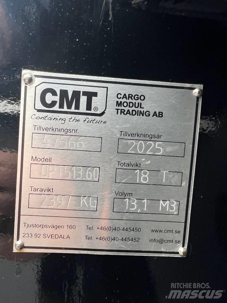 CMT Schaktflak 13m3 Demontažne nadogradnje
