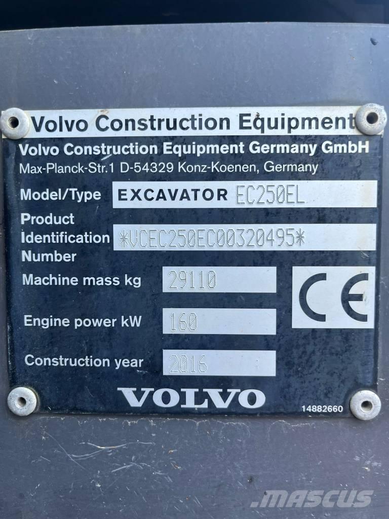 Volvo EC 250 E Bageri gusjeničari