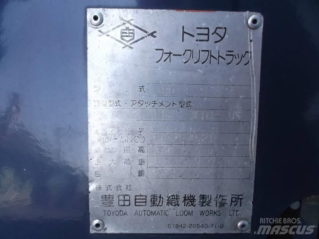 Toyota 3 FD 14 Dizelski viličari