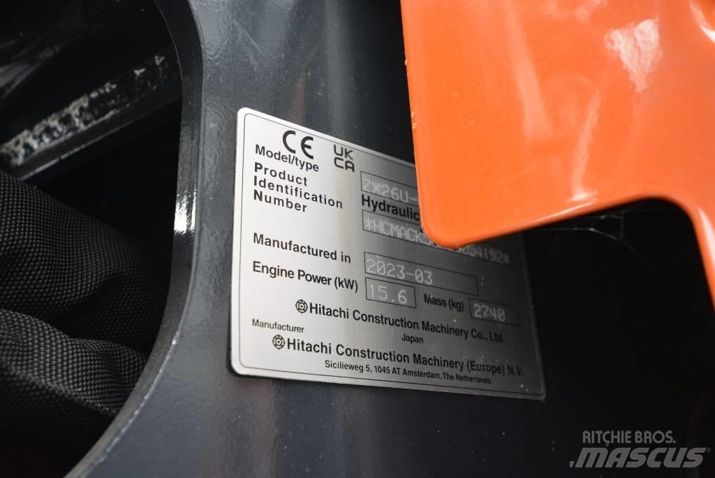 Hitachi ZX 26 U-6 Mini bageri <7t