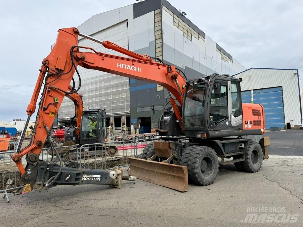 Hitachi ZX 140 W-3 Bageri na kotačima