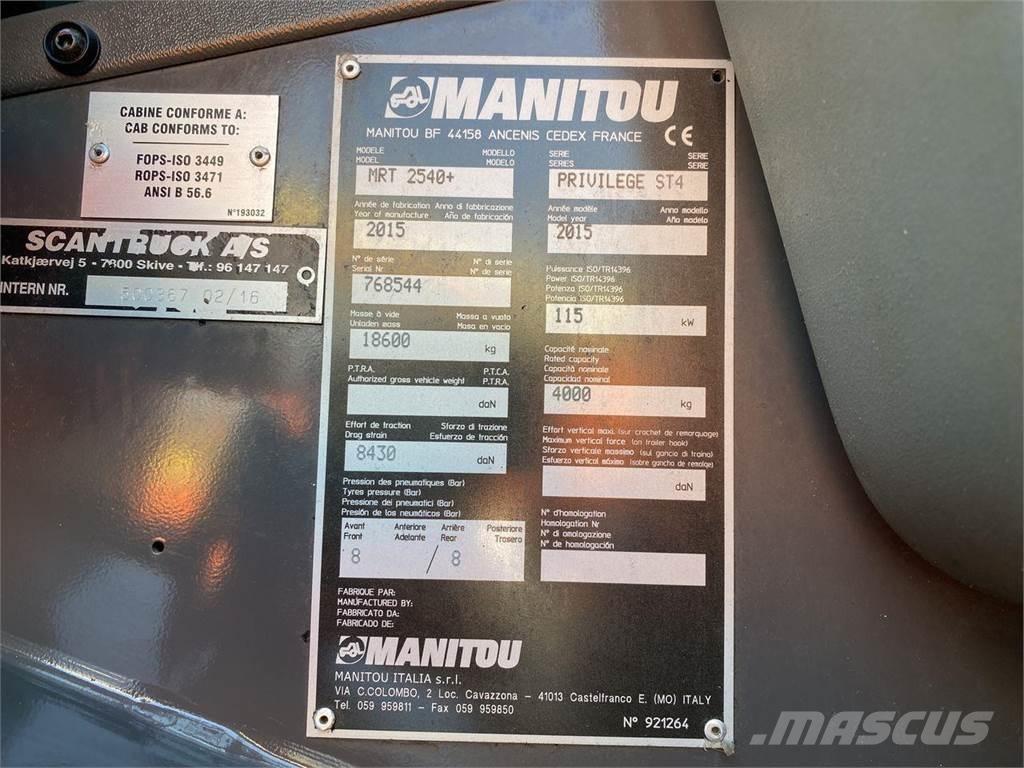 Manitou MRT2540MS Teleskopski viličari