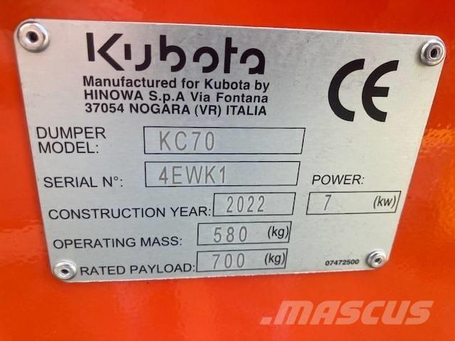Kubota KC 70 H-4 Demperi za gradilišta