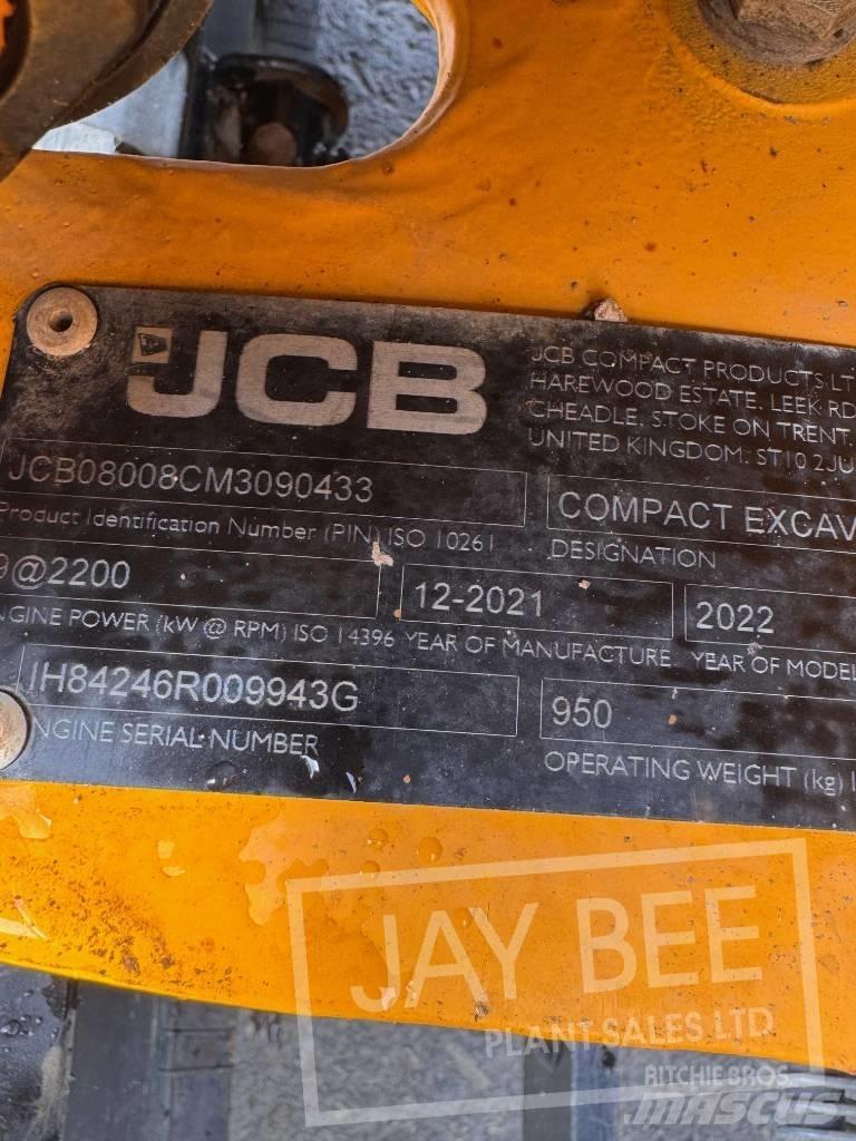 JCB 8008 Mini bageri <7t