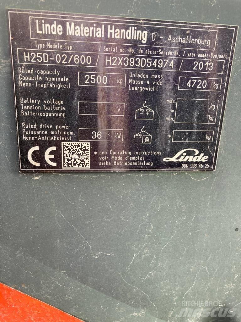 Linde H25D/600/393 Dizelski viličari