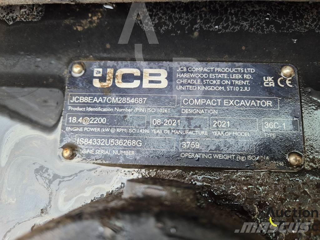 JCB 36C-1 Mini bageri <7t
