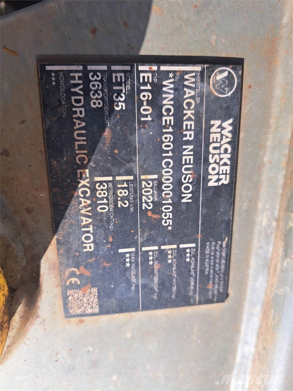 Wacker Neuson ET35 Bageri gusjeničari