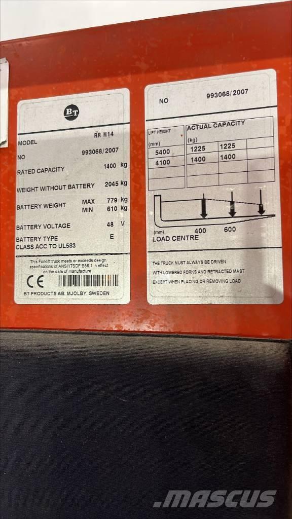BT RR M 14 Viličari sa pomičnim stupom