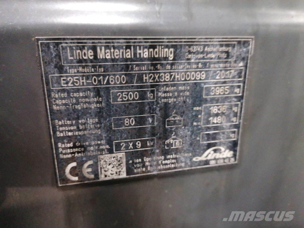 Linde E25H-01/600 Električni viličari