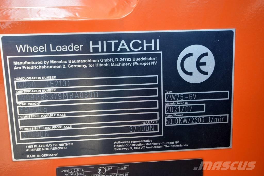 Hitachi ZW 75-6 Utovarivači na kotačima