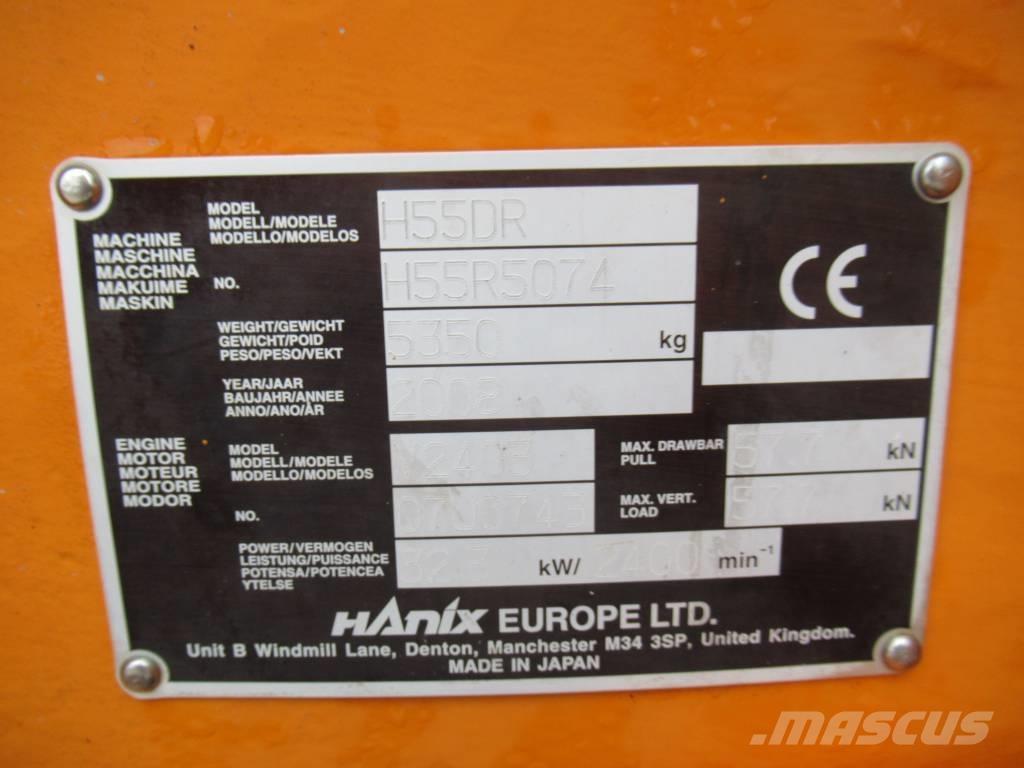 Hanix H 55 DR Mini bageri <7t