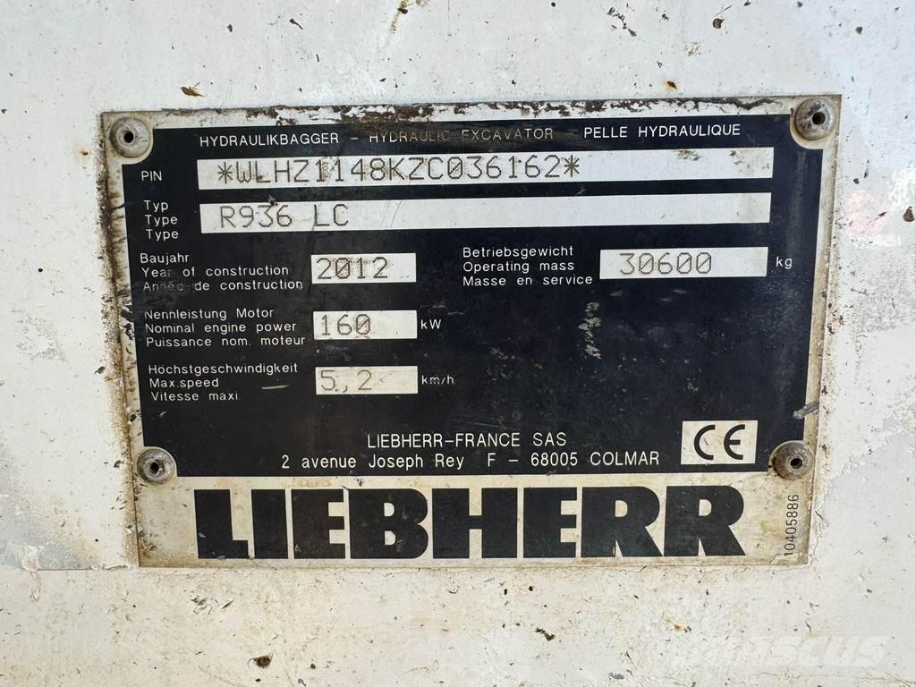 Liebherr R936 LC Bageri gusjeničari