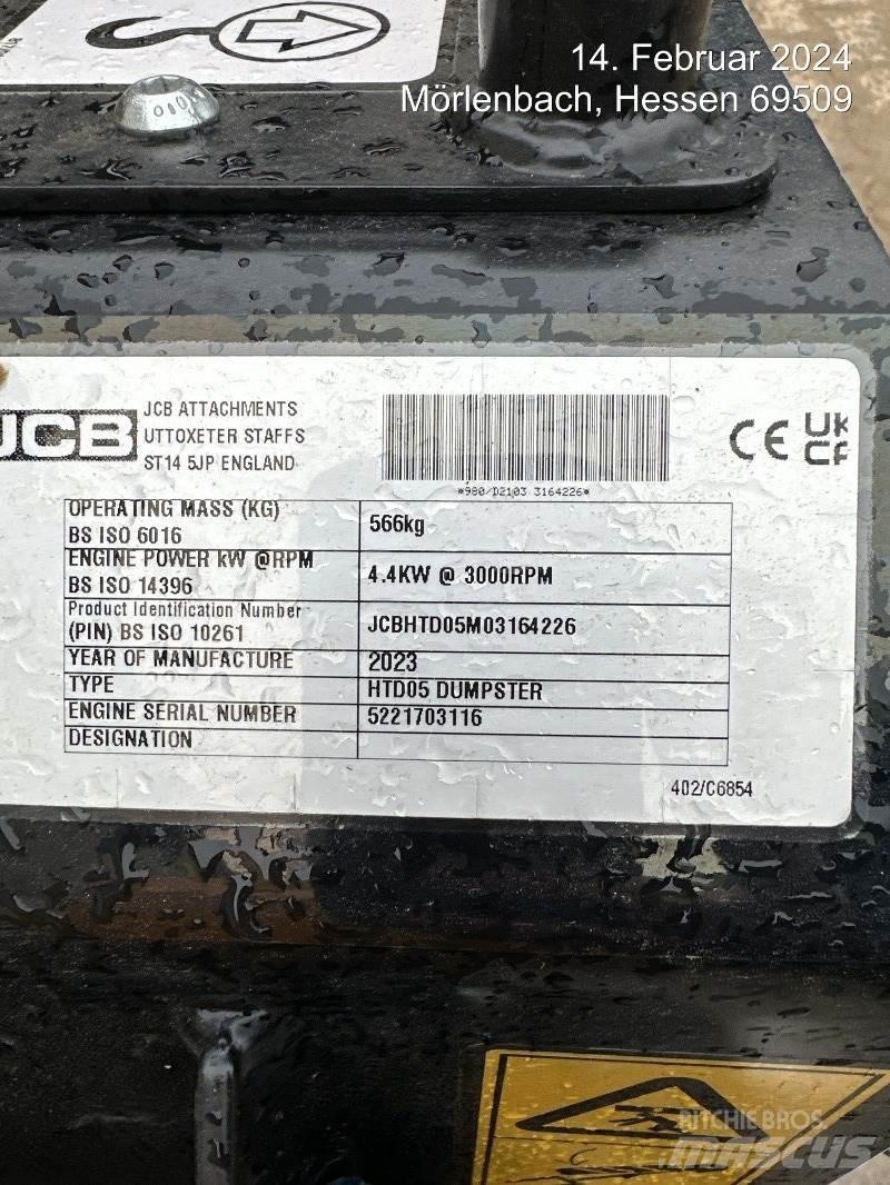 JCB HTD5 mit Tritt Demperi za gradilišta