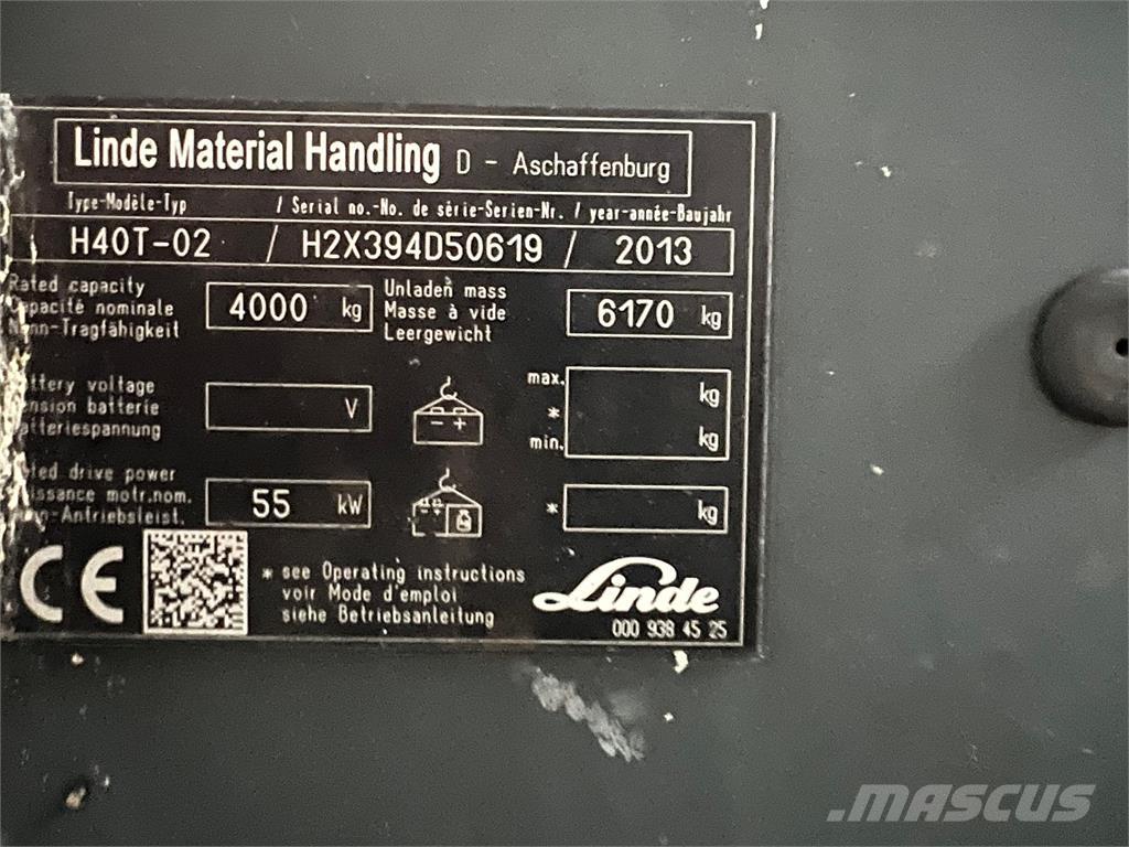 Linde H40T-02 Plinski viličari